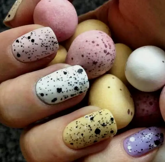 Trendy Easter Press-On Fingernails Set with Fun