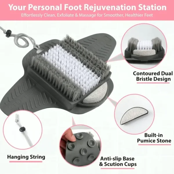 Bath Feet Cleaner Pad Including Stone Stone