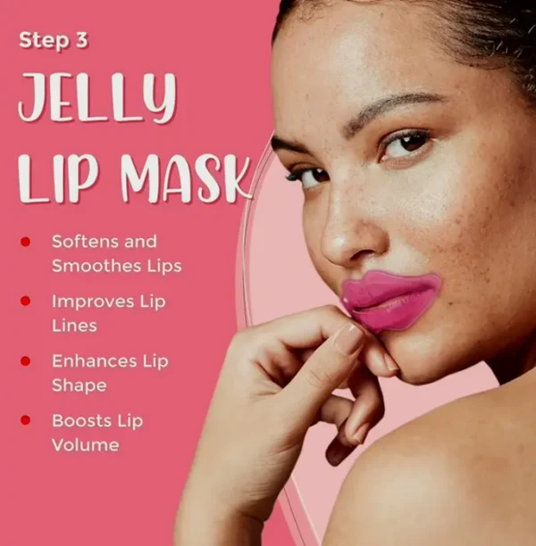 All-in-One Lip Therapy Set Including Mask, Scrub, Silicone Brush