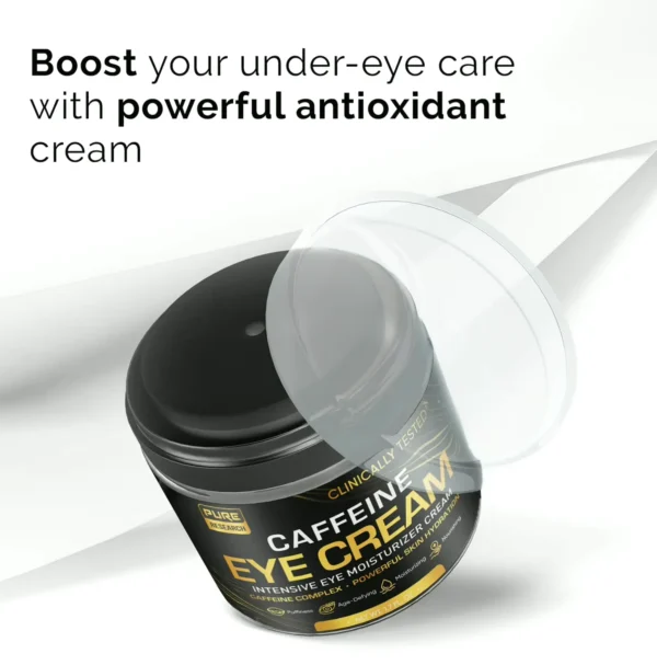 Caffeine Eye Cream to Reduce Aging, Under Eye Bags, Puffiness 1.7oz