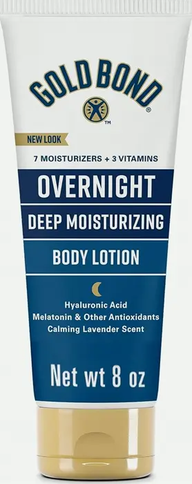 Gold Bond Overnight Hydrating Lotion, 8 oz, Lavender Scent