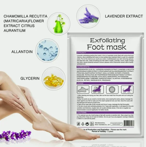 Feet Peel Mask - Pack of 3, Soft Feet for Men & Women