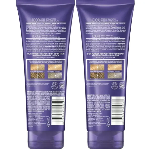 Pure Ever Brass Toning Shampoo Kit for Light, Silver Locks