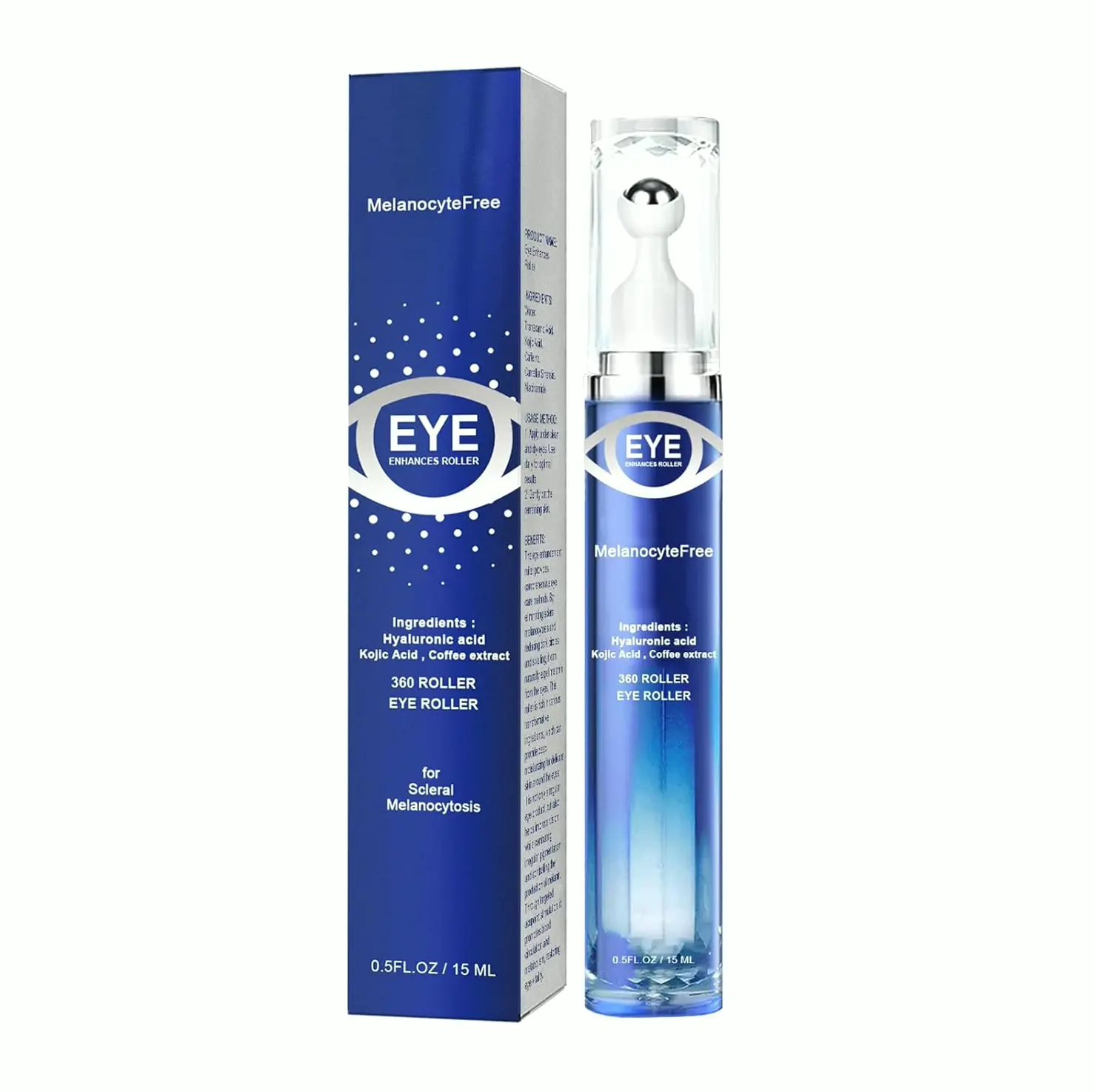 Coffee-Infused Eye Serum with Roller Ball