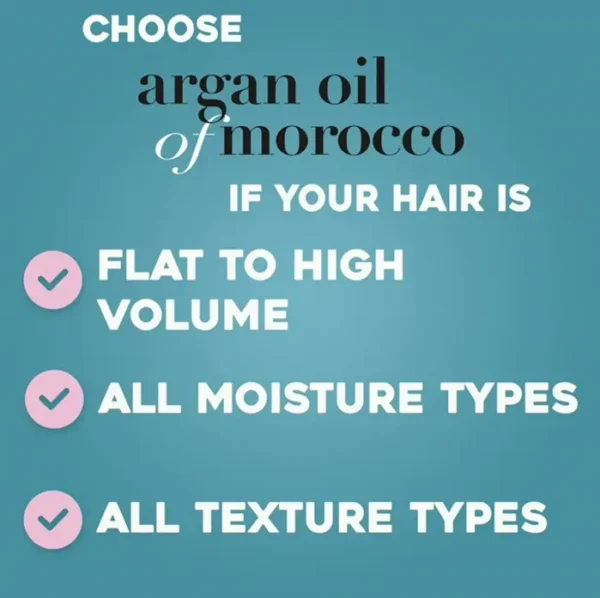 OGX's Argan Oil Treatment Moisturizer, Every Hair Types, 3.3 fl oz