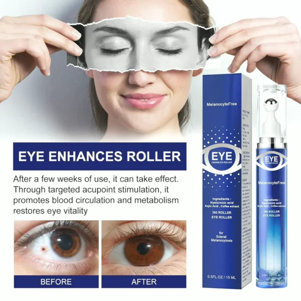 Coffee-Infused Eye Serum with Roller Ball