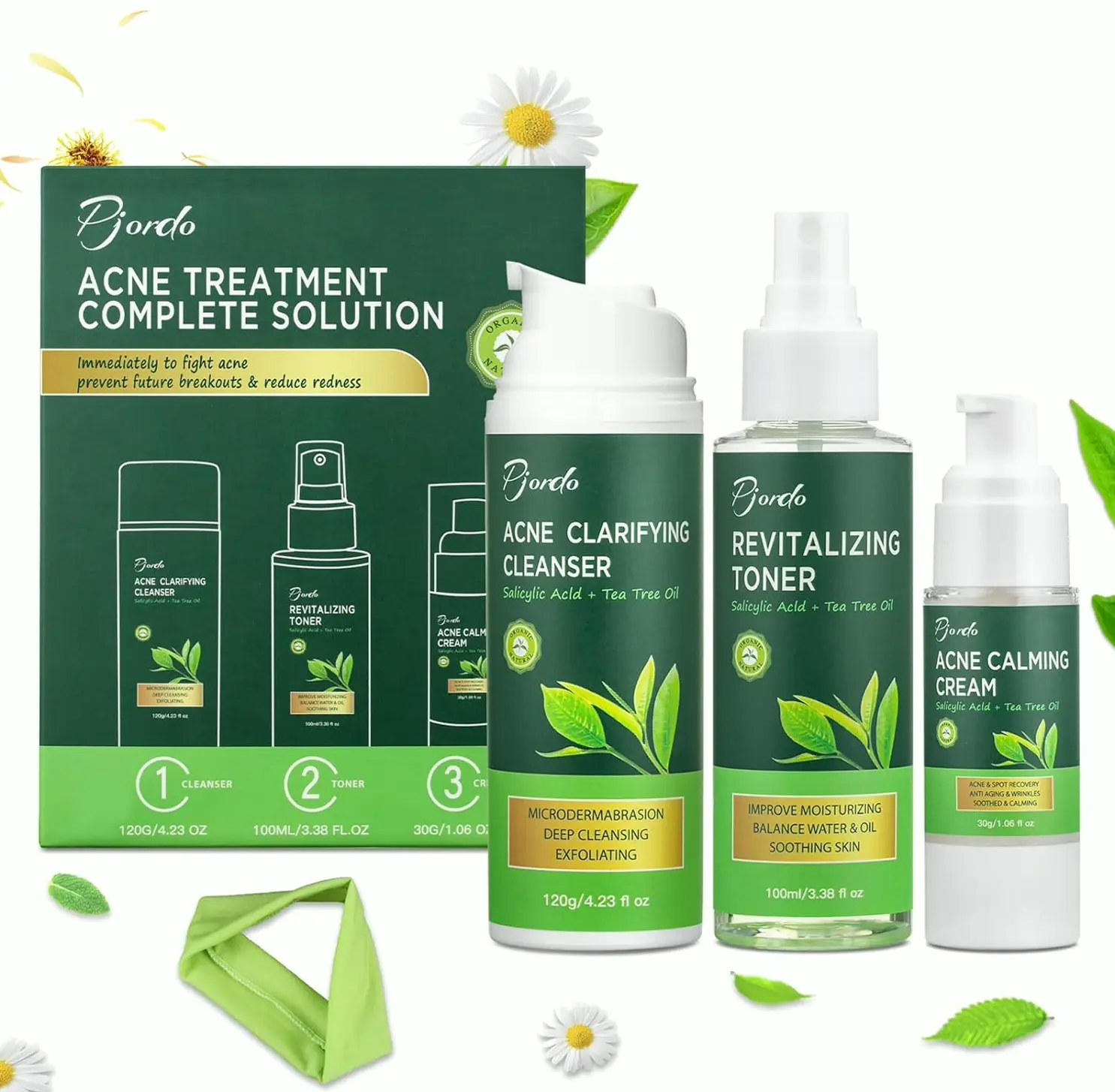 Acne Care Kit for Women, 3-Step Routine