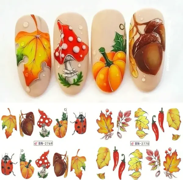 Fall Art Decals Pumpkin Design