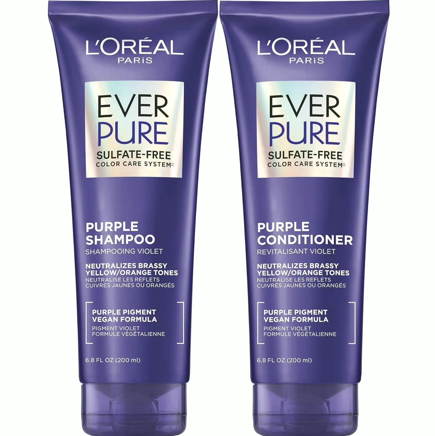 Pure Ever Brass Toning Shampoo Kit for Light, Silver Locks