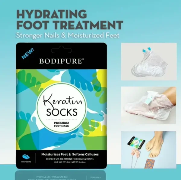 High-Quality Keratin Foot Mask for Healing Feet - 12 Pairs