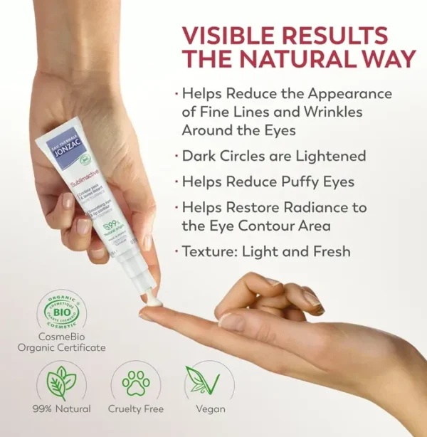 Organic Age-Defying Eye & Lip Contour Cream - Minimizes Fine Lines