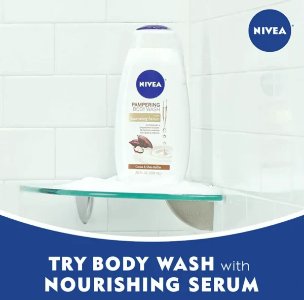 NIVEA Cocoa & Shea Butter Body Wash , 20 Fl Oz