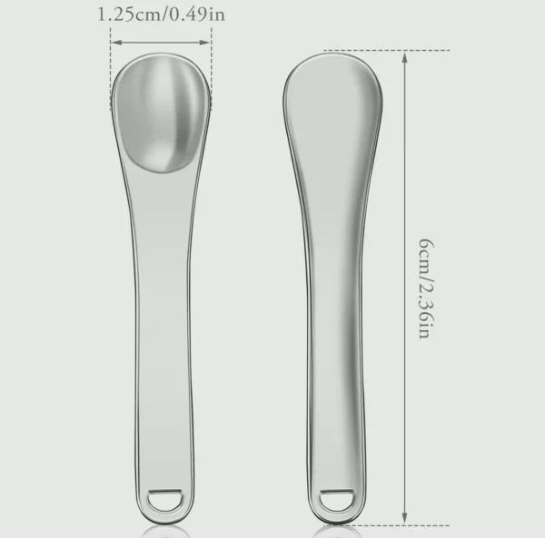 Small Aluminum Makeup Spatula for Skin Care