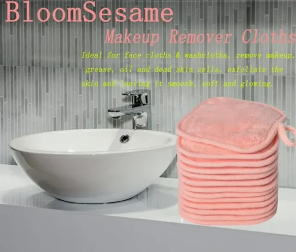 Reusable Makeup Remover Cloths - All-in-One Cleansing 12-Pack