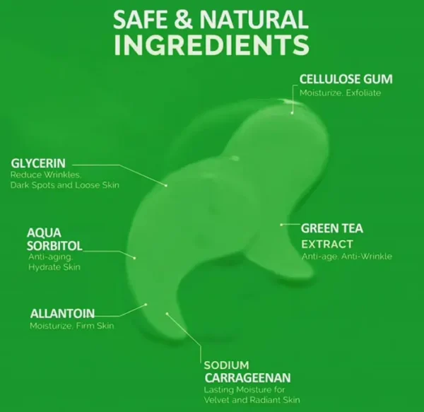 Green Tea Eye Masks for Puffy Eyes, Hydrating Gel Pads, 30 Sets