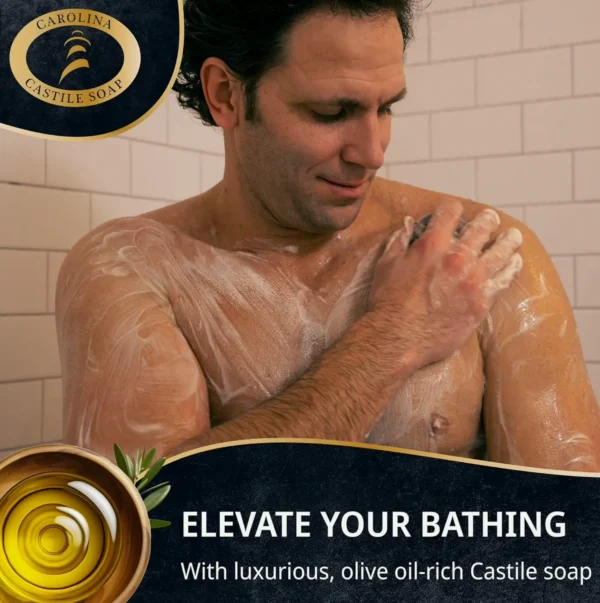 Natural Soap for Men w/Olive Oil - Eco-Friendly Body Wash