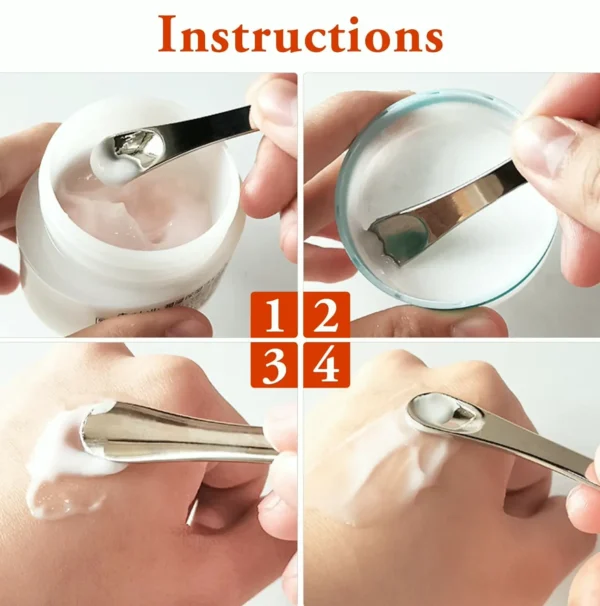 Small Aluminum Makeup Spatula for Skin Care