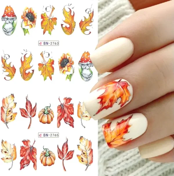 Fall Art Decals Pumpkin Design