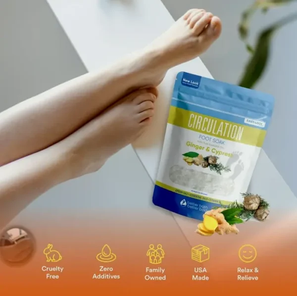 Circulation Foot Soak with Natural Salt & Aromatic Oils (2 lbs)