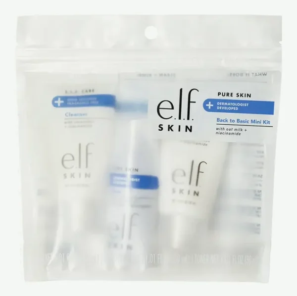 Elf Clean Skin Travel Set: Cleanser, Toner & Moisturizer