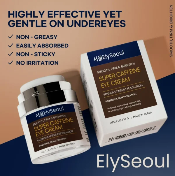 Super Caffeine Eye Cream: Anti-Wrinkle Treatment, Revitalizes Under Eyes
