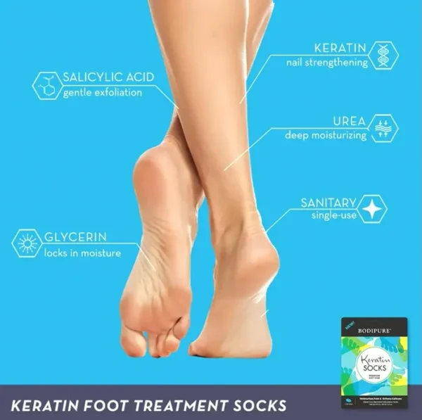 High-Quality Keratin Foot Mask for Healing Feet - 12 Pairs