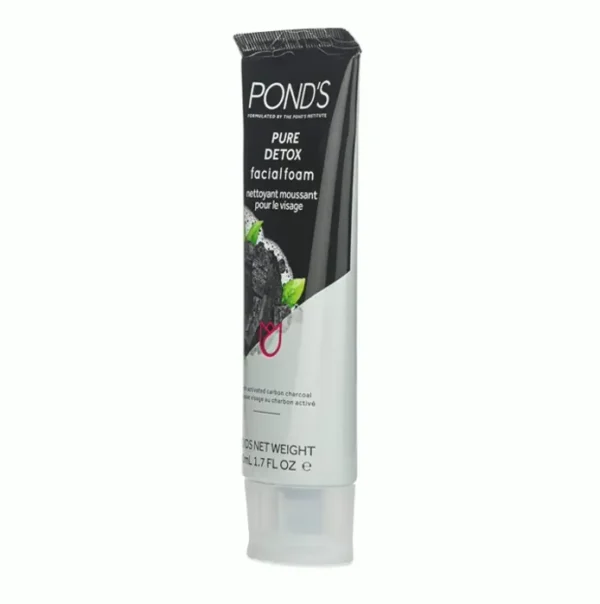 Pond’s Detox Facial Cleanser featuring Charcoal, 4-Pack (1.7 Oz)