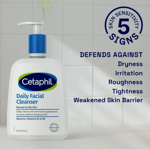 Cetaphil Everyday Facial Cleanser for Sensitive Skin