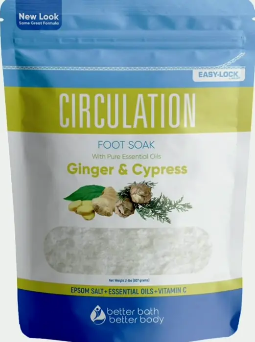 Circulation Foot Soak with Natural Salt & Aromatic Oils (2 lbs)