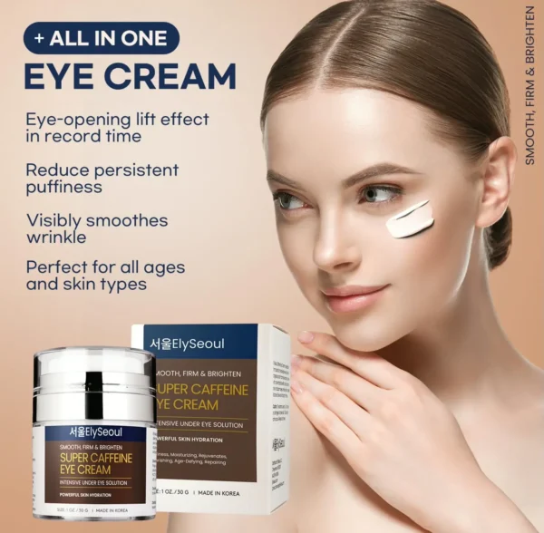 Super Caffeine Eye Cream: Anti-Wrinkle Treatment, Revitalizes Under Eyes