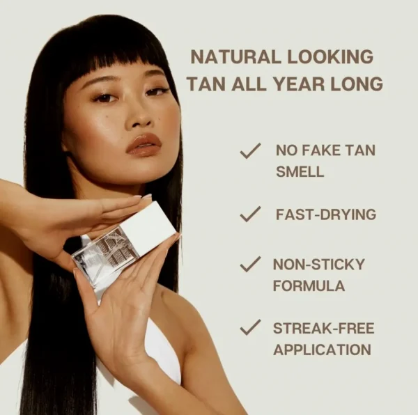 NUDA Facial Tanning Water: Lightweight Automatic Tan Spray with Natural Ingredients (75 ml)
