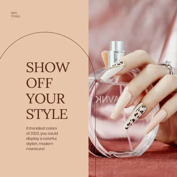 UV Nail Set - Six Tones Nude Collection