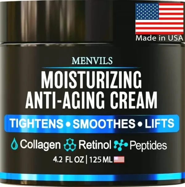 Men's Facial Moisturizer Gel - Anti-Wrinkle & Revitalizing - 4.2 Ounces