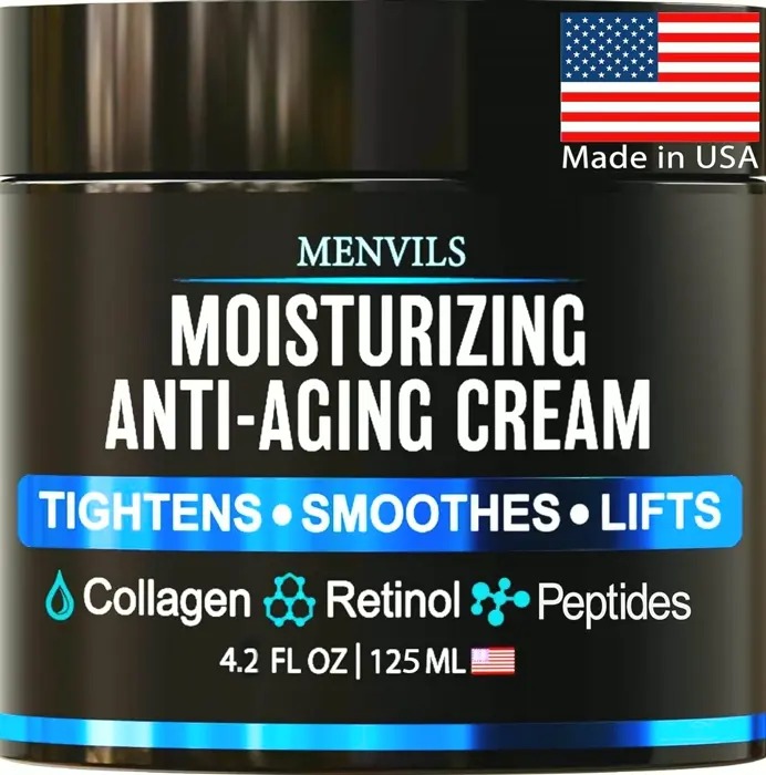 Men's Facial Moisturizer Gel - Anti-Wrinkle & Revitalizing - 4.2 Ounces
