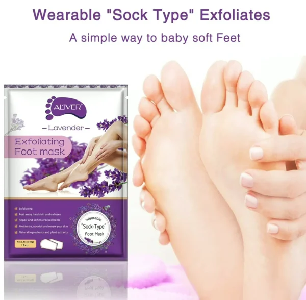 Feet Peel Mask - Pack of 3, Soft Feet for Men & Women