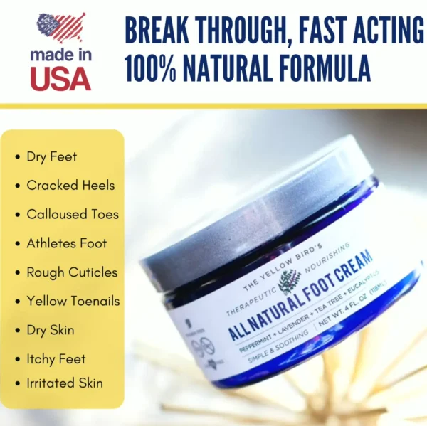 Organic Heel Cream for Healthy Foot Care