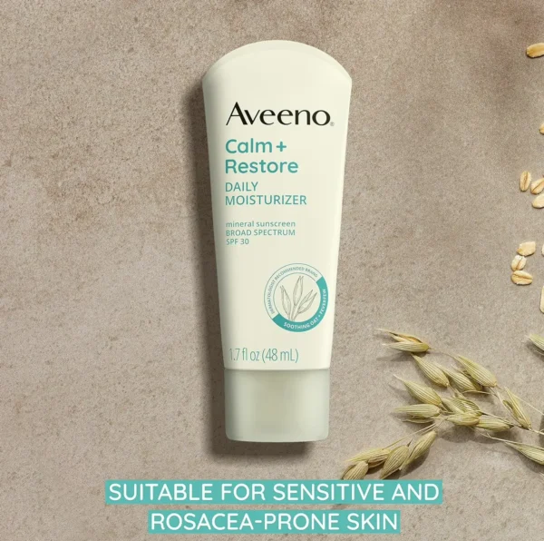 Aveno Daily Moisturizer with SPF 30 Sunblock for Delicate Skin 1.7 fl. oz