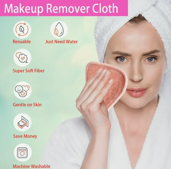 Reusable Makeup Remover Cloths - All-in-One Cleansing 12-Pack