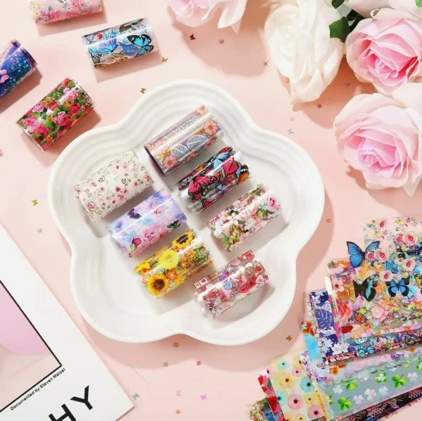 300 Pieces Nail Art Adhesive Decal Set