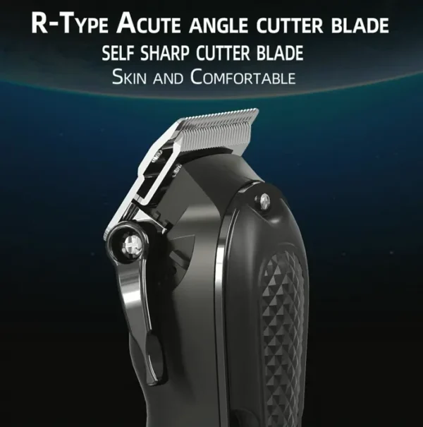 Pro Mens Clippers - Wireless & Wired Barber Clippers for Hair Cutting & Beard Trimmer