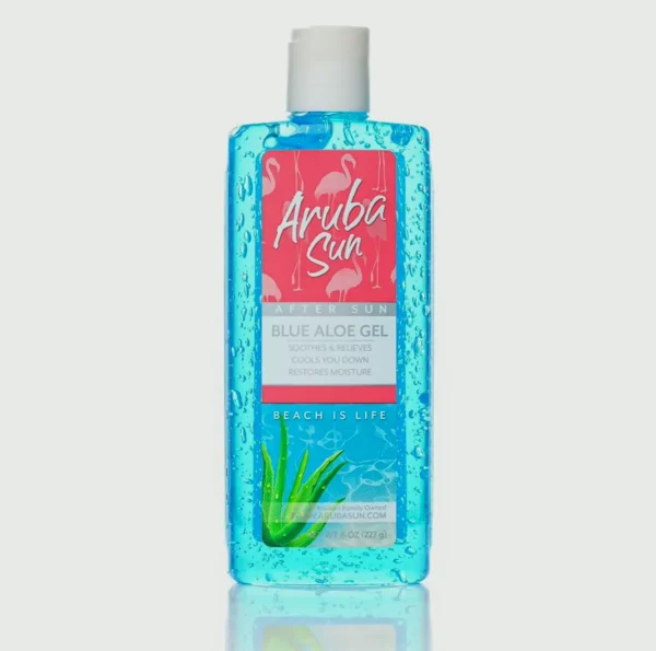 Post-Sun Cooling Aloe Vera Gel, 8oz, Infused with Vit E & Tea Tree Oil