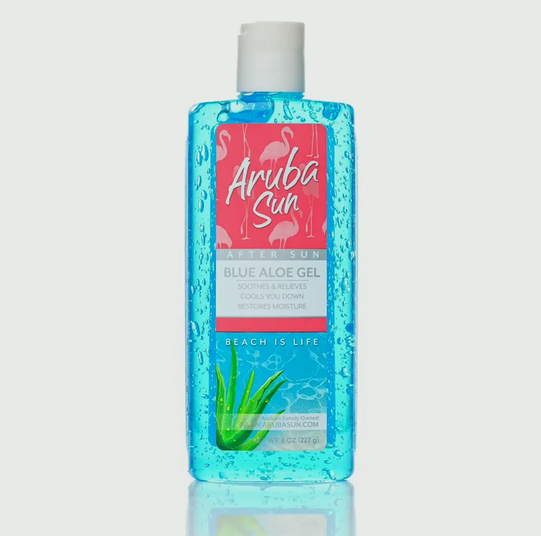 Post-Sun Cooling Aloe Vera Gel, 8oz, Infused with Vit E & Tea Tree Oil