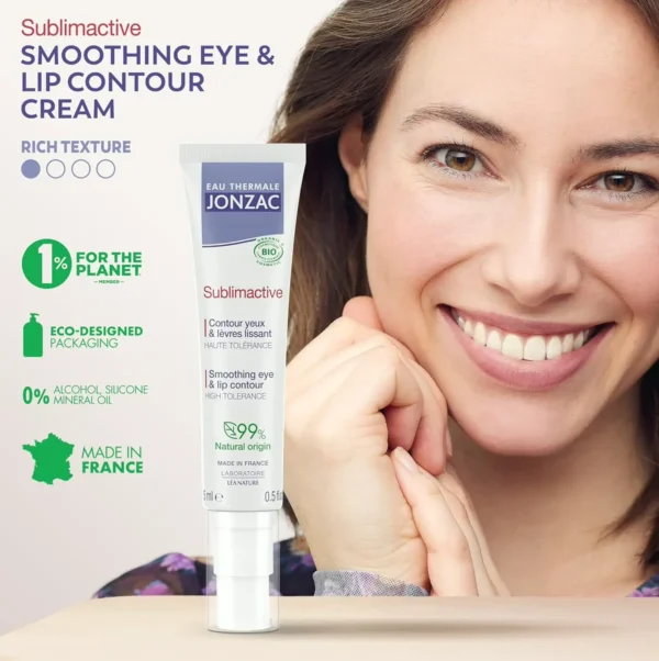 Organic Age-Defying Eye & Lip Contour Cream - Minimizes Fine Lines