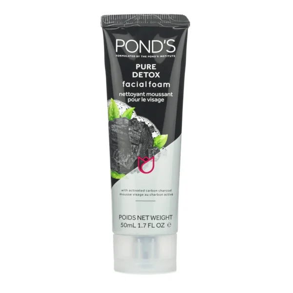 Pond’s Detox Facial Cleanser featuring Charcoal, 4-Pack (1.7 Oz)