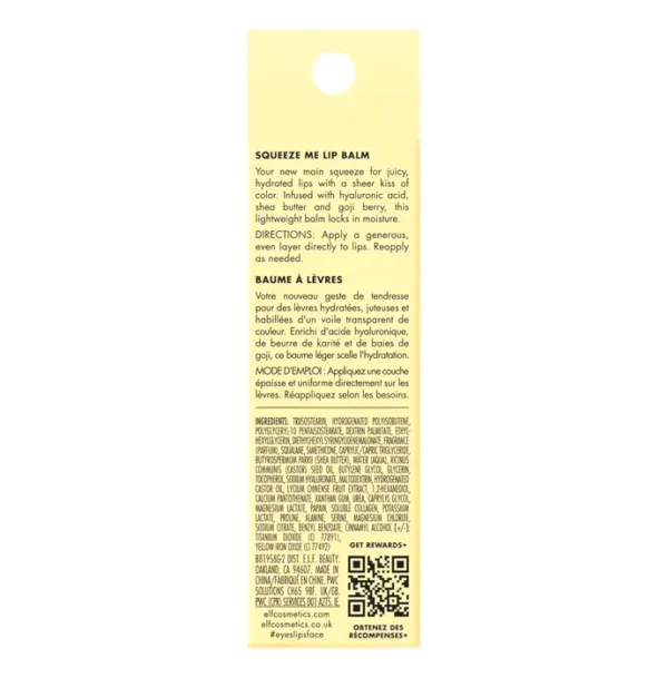 E.L.F. Press Me Lip Balm, Moisturizing, Vanilla Frosting