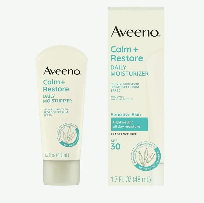 Aveno Daily Moisturizer with SPF 30 Sunblock for Delicate Skin 1.7 fl. oz