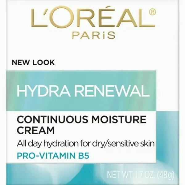 L’Oréal Hydra-Renew Facial Lotion for Dry Skin, 24-Hour Moisture, 1.7 Oz