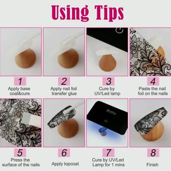 300 Pieces Nail Art Foil Stickers