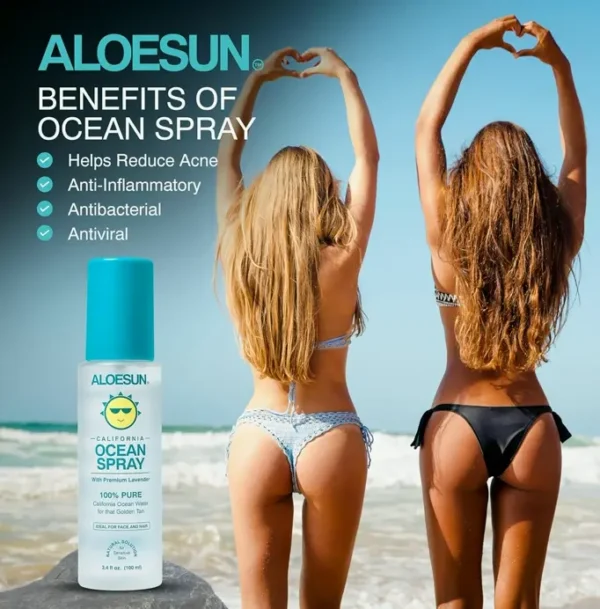 Ocean Mist: Sea Salt Face Mist with Lavender (Travel Size, 3.4 Fl Oz)