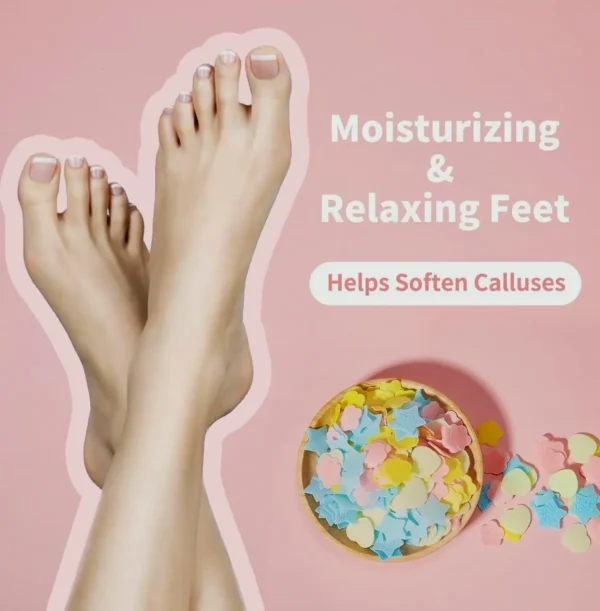 Foot Dip Flower Foam Sheets - Softens Calluses 100 grams